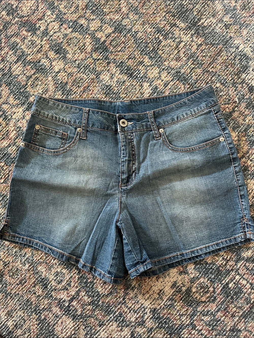 Faded Glory New Women's Denim Shorts - Classic Blue